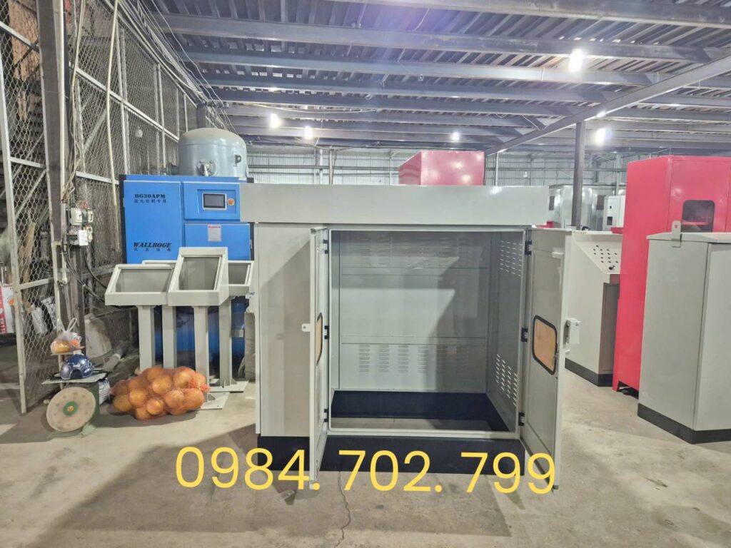 Tủ điều khiển xử lí nước thải 1400x2000x1100x1.5mm